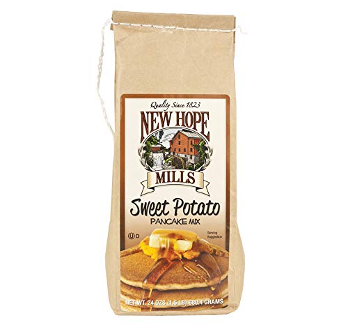 New Hope Mills Flavored Pancake Mix- Two 24 oz. Bags- Your Choice of 5 Different Varieties (Sweet Potato)