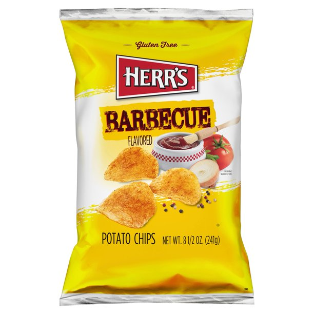 Herr's Barbecue BBQ Potato Chips, 8.5 oz. Bags
