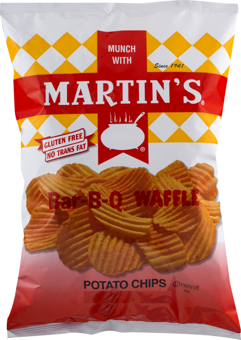 Martin's Bar-B-Q Waffle Potato Chips, 8.5 oz. Sharing Size Bags