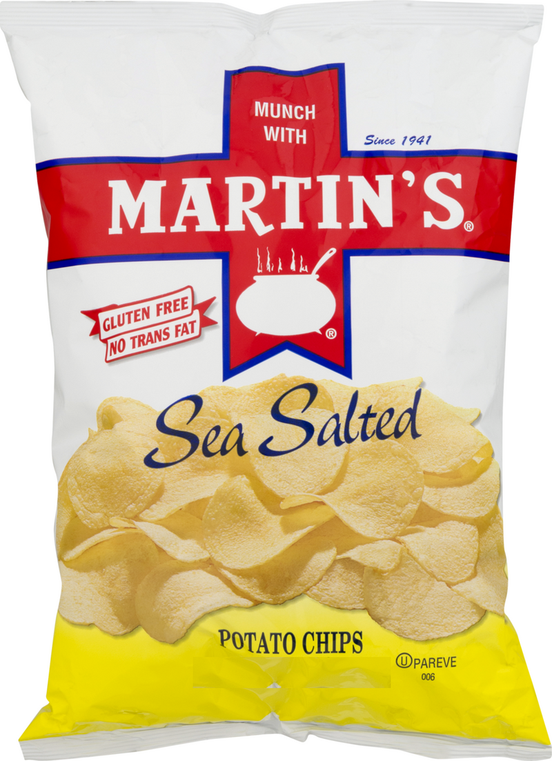 Martin's Original Sea Salted Potato Chips, 8.5 oz. Family Size Bags