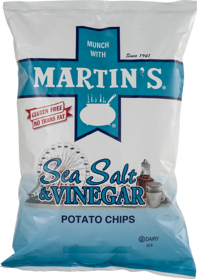Martin's Sea Salt & Vinegar Potato Chips, 8.5 oz. Sharing Size Bags