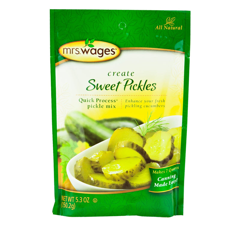 Mrs. Wages Quick Process Pickle Seasoning Mix, Makes 7 Quarts, 8 Packets