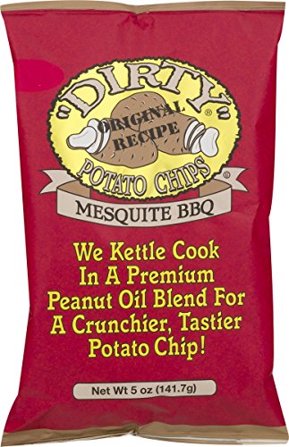 Dirty Brand Potato Chips 5-oz Bags (Pack of 6) (Mesquite BBQ)