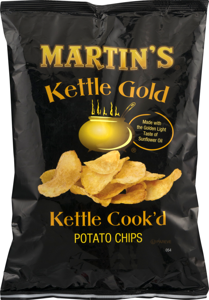 Martin's Kettle Gold Potato Chips Kettle Cook'd, 8 oz. Bags