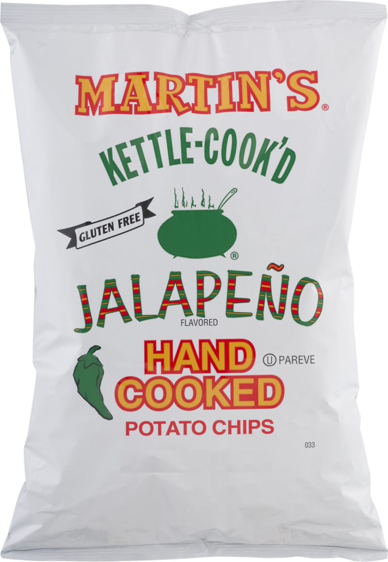 Martin's Kettle Cook'd Hand Cooked Jalapeno Potato Chips, 8 oz. Bags