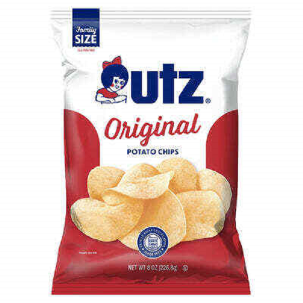 Utz Quality Foods Original Potato Chips, 8 oz. Family Size Bags
