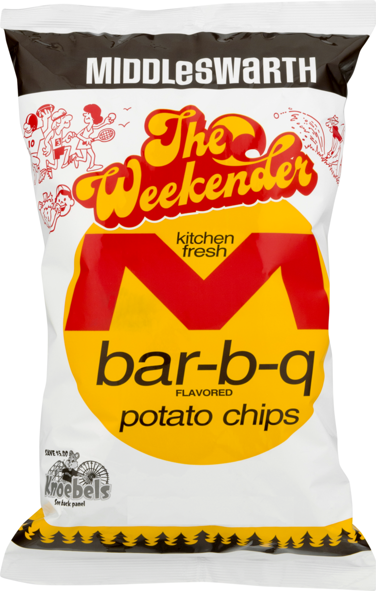 Middleswarth Kitchen Fresh Potato Chips Bar-B-Q Flavored The Weekender - 3-Pack 9 oz. Bags