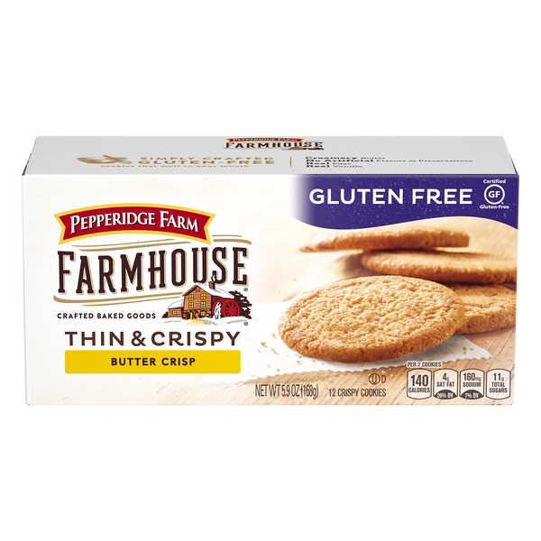 Pepperidge Farm Gluten Free Butter Crisp Thin & Crispy Cookies, 3-Pack