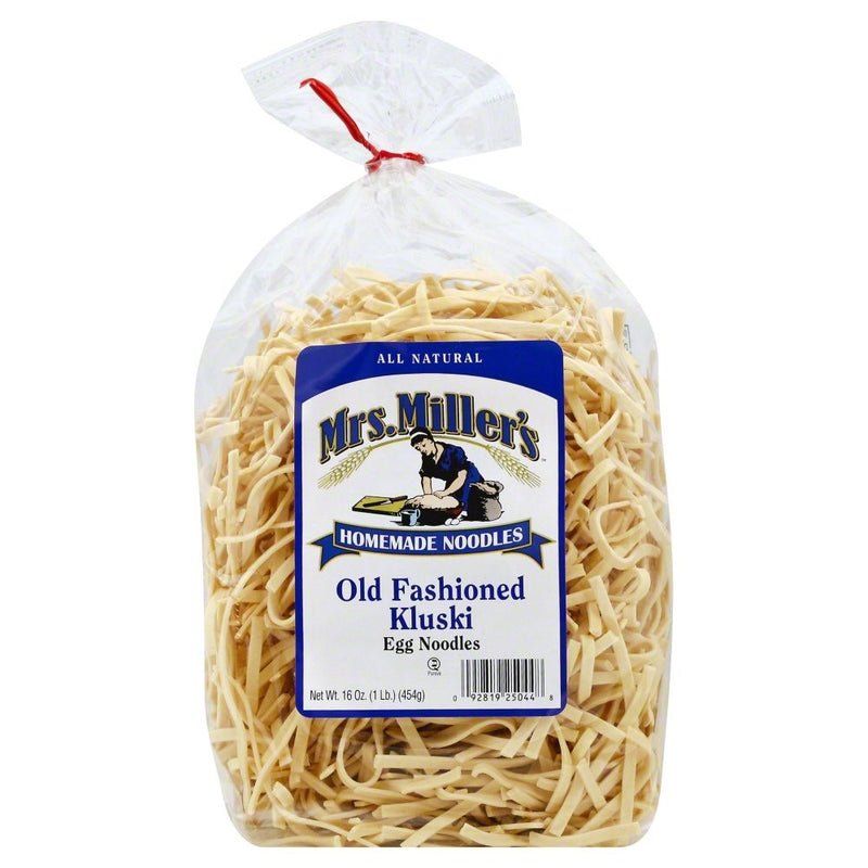 Mrs. Miller's All Natural Homemade Egg Noodles, Old Fashioned Kluski, 16 Oz (3 Bags)