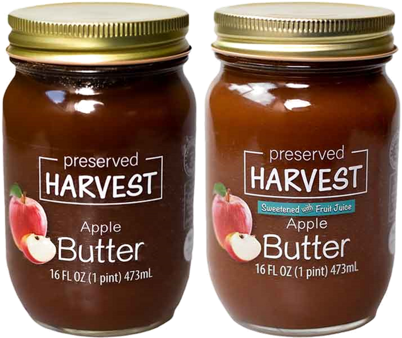 Preserved Harvest Apple Butter, 16 fl. oz. Pint Jars, 2-Pack