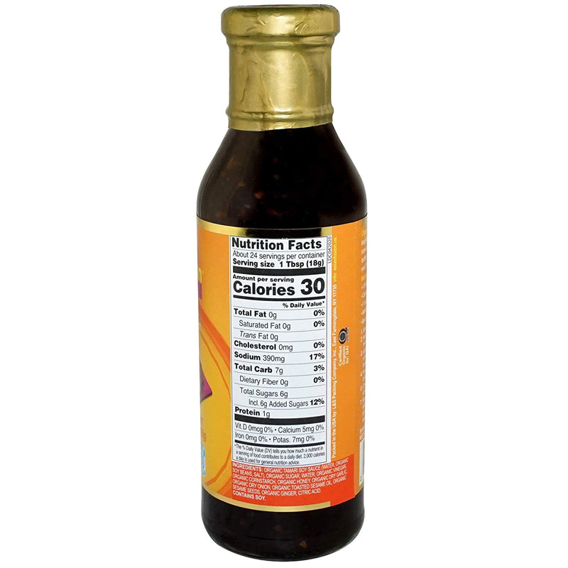Asian Fusion Organic Honey Teriyaki Marinade & Dipping Sauce, Non GMO Verified, 2-Pack 15 fl. oz. Bottles