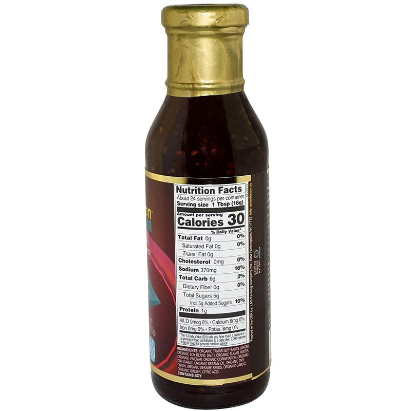 Asian Fusion Organic Sesame Teriyaki Marinade & Dipping Sauce, Non GMO Verified, 2-Pack 15 fl. oz. Bottles