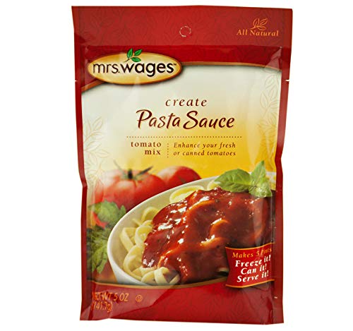 Mrs. Wages Create Your Own Pasta Sauce Mix in 5 oz. Packets (4 Packets)