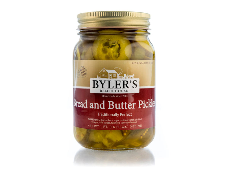 Byler's Relish House Bread & Butter Pickles, 2-Pack 16 fl. oz. Jars