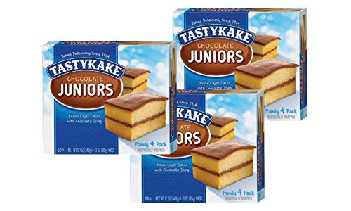 Tastykake Chocolate Juniors Family Size 4 Pack- 3 Boxes