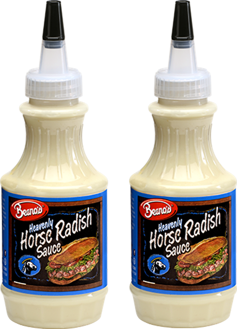 Beano's Heavenly Horseradish Sauce, 2-Pack 8 Fl Oz Bottles
