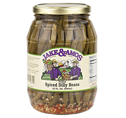 Jake & Amos Pickled Spiced Dilly Beans 32 Oz. (2 Jars)