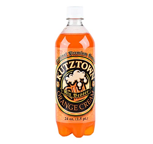 Kutztown Soda- Your Choice of 9 Flavors in a Case Pack of 24/ 24 oz. Bottles (Orange Cream)