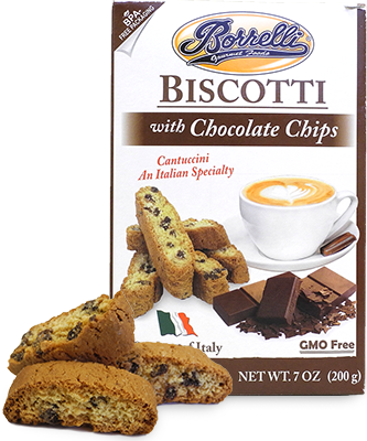 Borrelli Gourmet Foods Biscotti- Product of Italy, 2-Pack 7 oz. Boxes