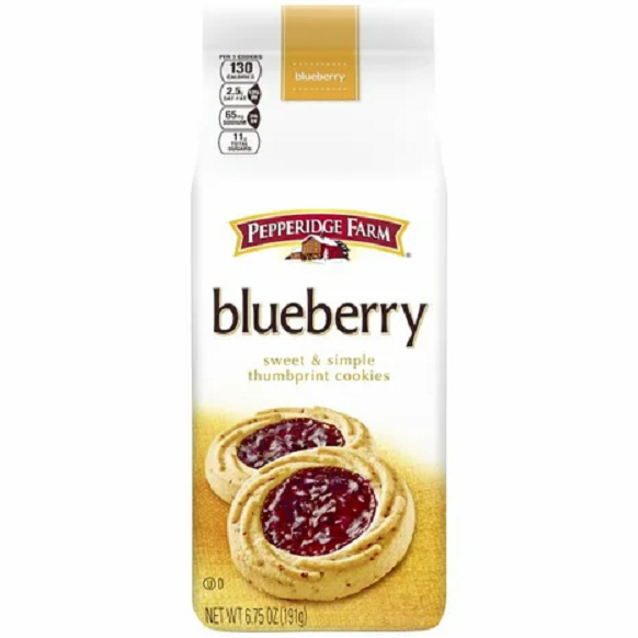 Pepperidge Farm Verona Blueberry Thumbprint Cookies, 3-Pack 6.75 oz. Bag