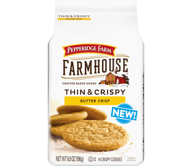 Pepperidge Farm Thin & Crispy Butter Crisp Farmhouse Cookies, 3-Pack