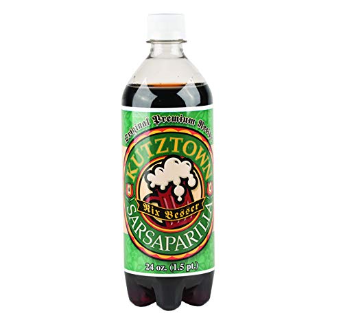 Kutztown Soda- Your Choice of 9 Flavors in a Case Pack of 24/ 24 oz. Bottles (Sarsaparilla)