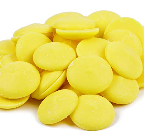 Merckens Colored Confectionery Wafers- Bulk Packed for Baking (Yellow, Bulk 25 Lbs.)
