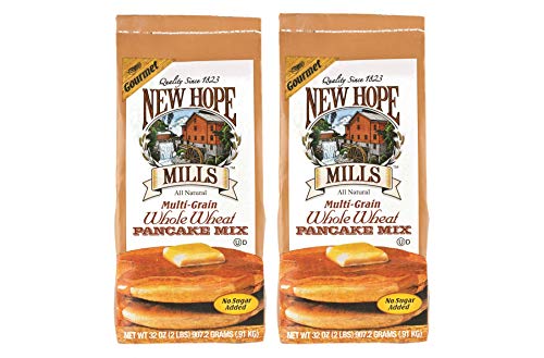 New Hope Mills Easy To Make Pancake Mix- Two 32 oz. Bags- Your Choice of 5 Different Varieties (Whole Wheat)