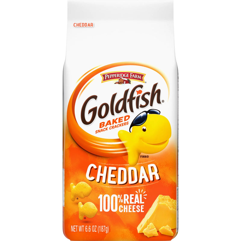 Pepperidge Farm Goldfish, Cheddar Crackers, 3-Pack 6.6 oz. Bag