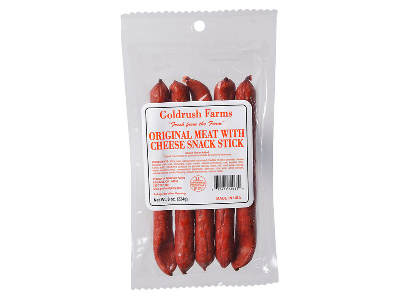 Goldrush Farms Original Meat & Cheese Snack Sticks, 8 oz. Packet