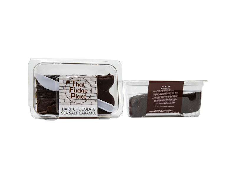 That Fudge Place Dark Chocolate Sea Salt Caramel Fudge, 2-Pack 8 oz. Containers