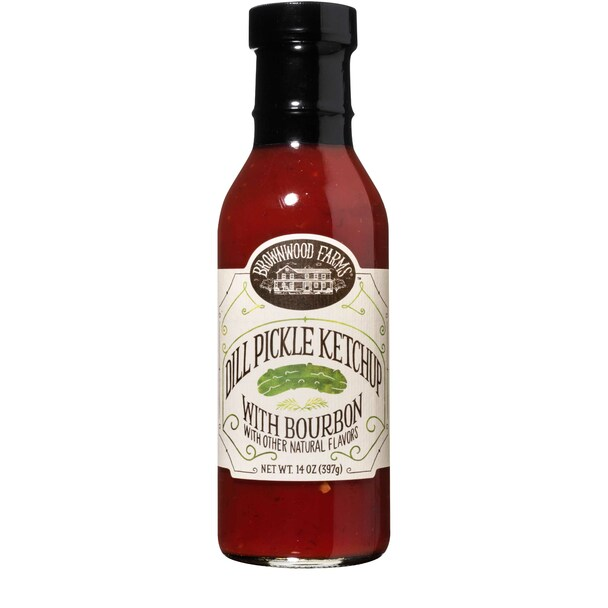 Brownwood Farms Bourbon Infused Dill Pickle Ketchup, 2-Pack 14 oz. Bottles