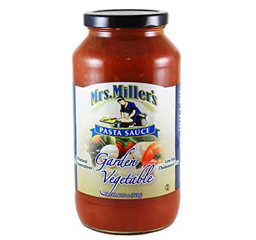 Mrs. Miller,s Garden Vegetable Pasta Sauce 25.5 oz. (2 Jars)