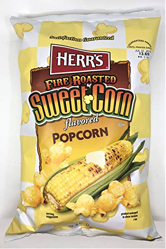 Herr's Fire Roasted Sweet Corn Popcorn 4-Pack- 6 oz. Bags