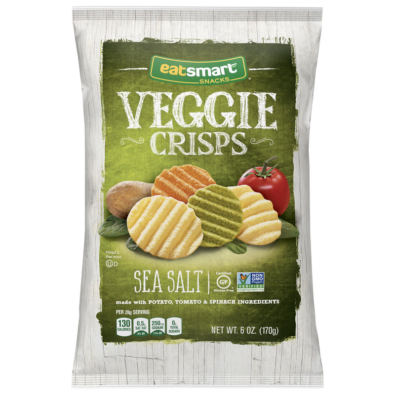 Eatsmart Snacks Garden Veggie Crisps with Sea Salt, 6 oz. Bags