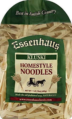 Essenhaus Homestyle Kluski Noodles Made the Old Fashioned Way, 3-Pack 16 oz.(455g) Bags