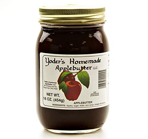 Yoder's Homemade Original Apple Butter:  TWO 16 oz. Jars