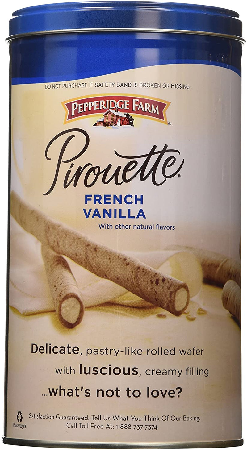Pepperidge Farm Crème Filled Pirouette Rolled Wafers, 2-Pack 13.5 Ounce