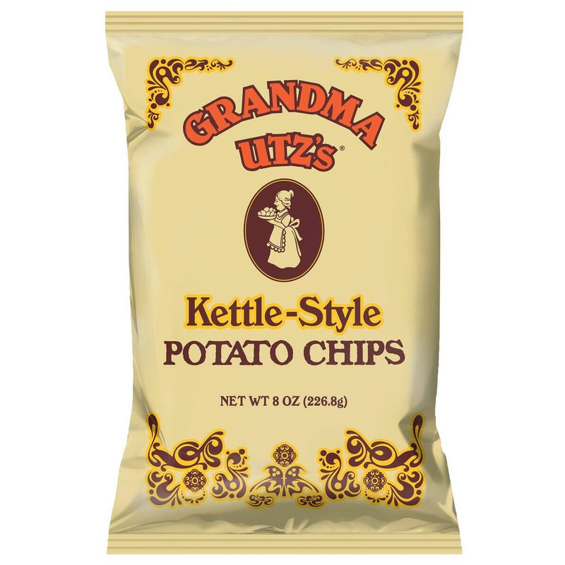 Grandma Utz's Original Kettle Style Potato Chips, 6-Pack 8 oz. Bags