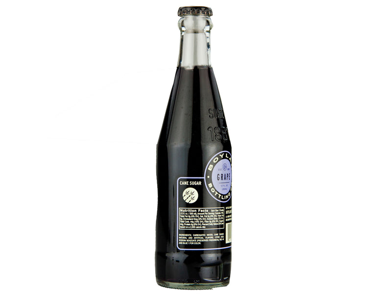 Boylan Bottling Co. Cane Sugar Soda, Grape Soda, 24-Pack Case 12 fl. oz. Bottles