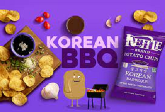 Kettle Brand Chips Korean BBQ Kettle Potato Chips, 4-Pack 7.5 oz. Bags