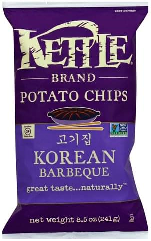 Kettle Brand Chips Korean BBQ Kettle Potato Chips, 4-Pack 7.5 oz. Bags