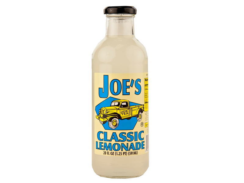 Joe Tea Classic Lemonade 20 fl. oz. Glass Bottles- Case Pack of 12