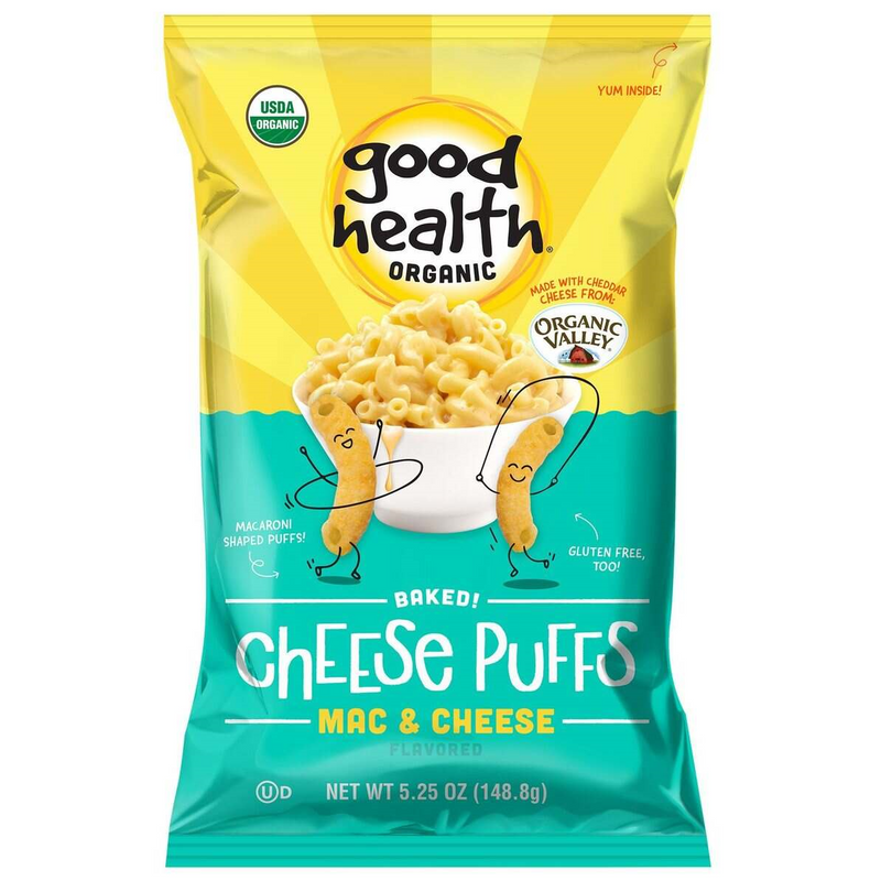 Good Health Organic Mac n' Cheese Baked Puffs, 6-Pack 5.25 oz. Bag