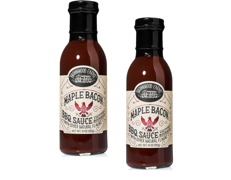 Brownwood Farms Maple Bacon BBQ Sauce, 2-Pack 14 oz. Bottles