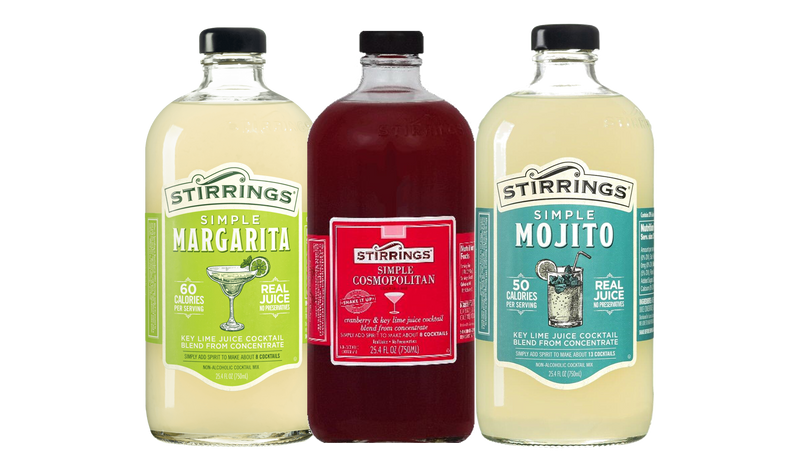 Stirrings Simple Non-Alcoholic Margarita, Cosmopolitan & Mojito Cocktail Mix, Variety 3-Pack