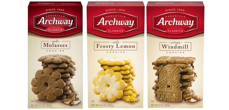 Archway Classics Soft Molasses, Frosty Lemon & Crispy Windmill Cookies, Variety 3-Pack