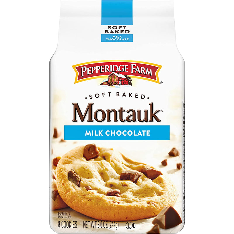 Pepperidge Farm Montauk Soft Baked Milk Chocolate Cookies, 3-Pack 8.6 oz. Bag