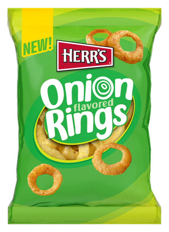 Herr's Crispy Onion Flavored Rings, 2.125 oz. Bags