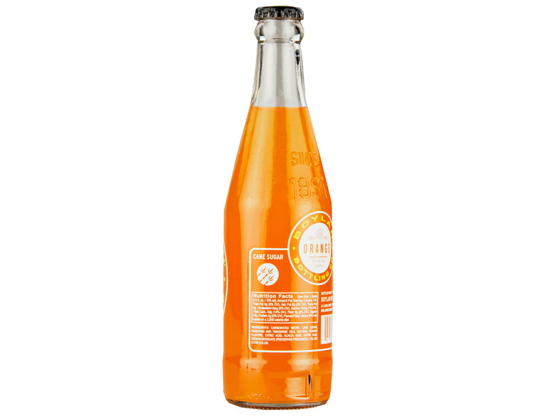 Boylan Bottling Co. Cane Sugar Soda, Orange Soda, 24-Pack Case 12 fl. oz. Bottles